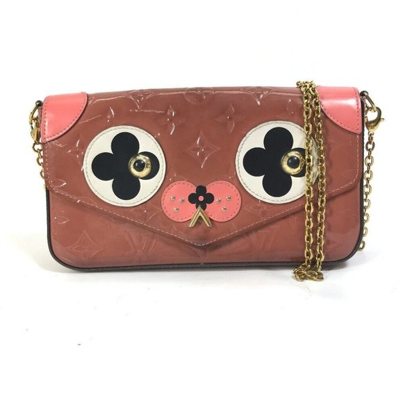 Auth LOUIS VUITTON M62767 MonogramVernis Pochette-Felicie Chain Long Wallet - Picture 2 of 16